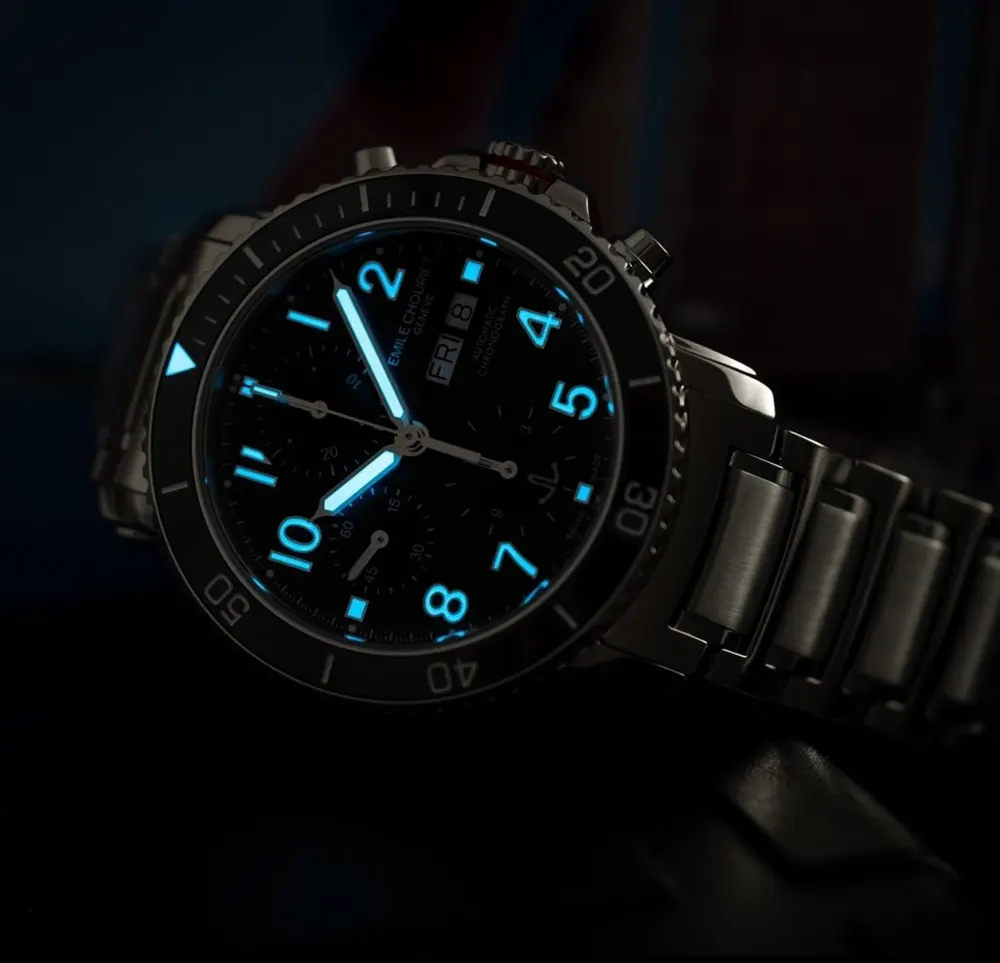 Emile Chouriet — Challenger Deep Black Chronographe, vue 2