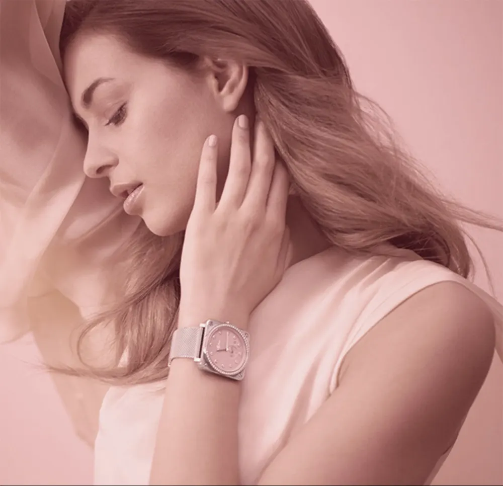 Bell & Ross — S Novarosa Full Diamonds Rose, vue 2