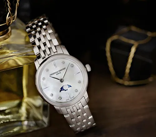 Frédérique Constant — Montre Femme Quartz Phase De Lune, vue 3