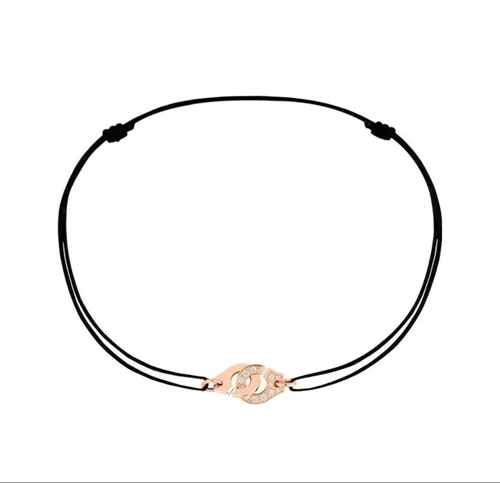 Dinh Van — Bracelet sur cordon Menottes R8