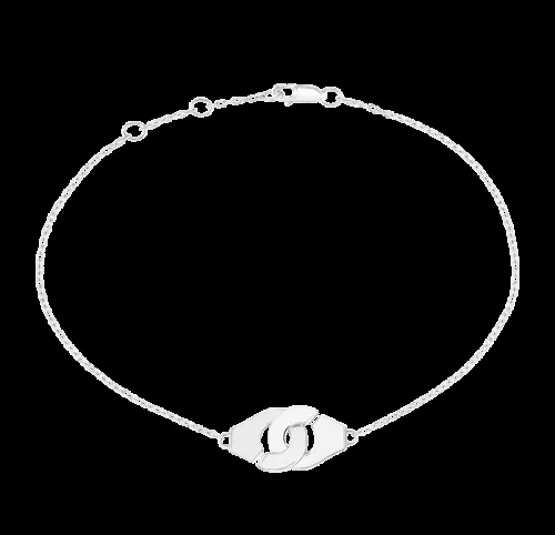 Dinh Van — Bracelet Menottes dinh van R8 or blanc