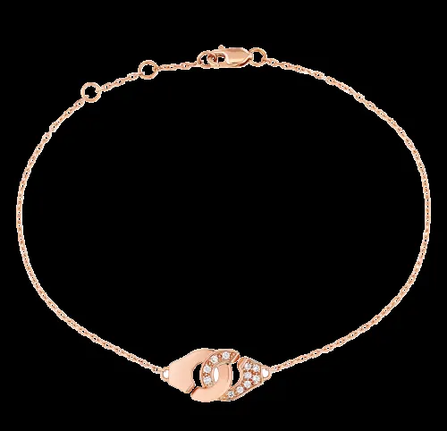 Dinh Van — Bracelet Menottes dinh van R8 or rose diamant
