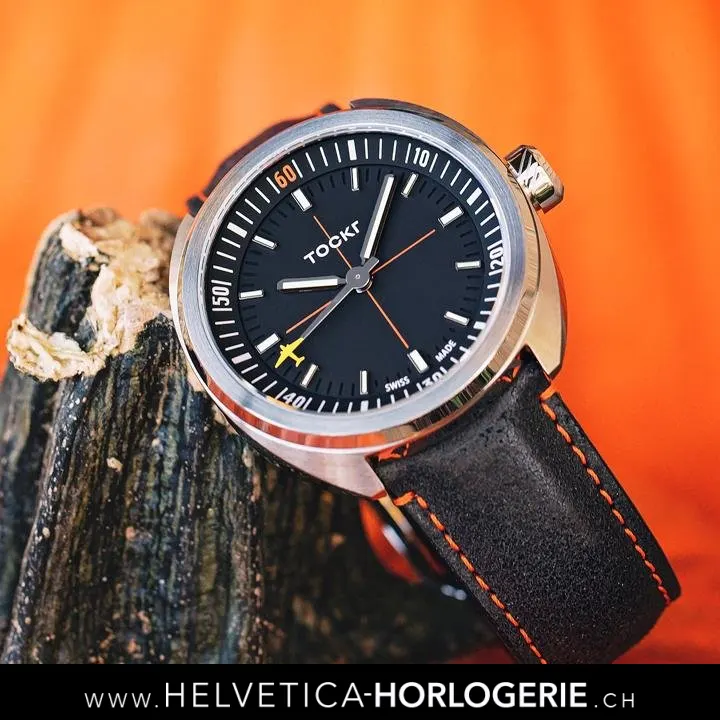 Tockr — Montre SkyTrain Noir Automatique, vue 4