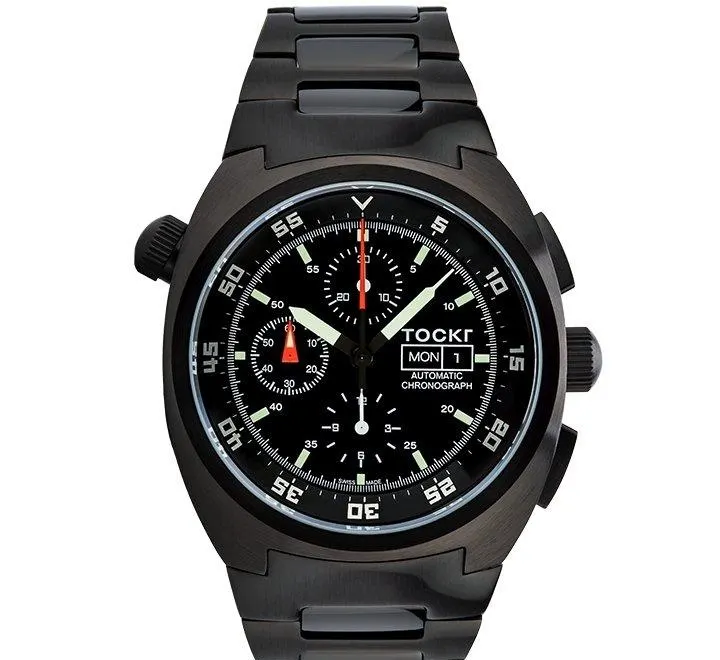 Tockr — Montre Chronographe PVD Noir