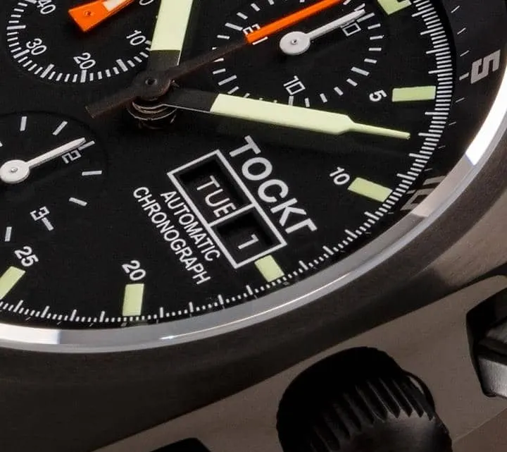 Tockr — Montre Chronographe PVD Noir, vue 3