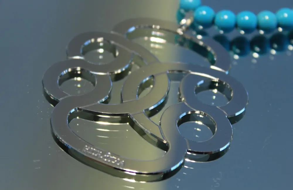Rita&Zia — Sautoir XXL avec pierres de howlite turquoise et symbole de l’infini, vue 7