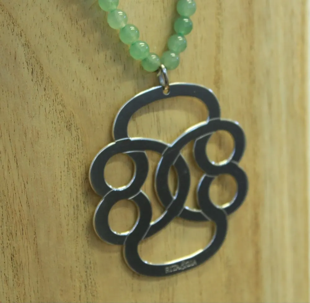 Rita&Zia — Sautoir XXL avec pierres d’aventurine et symbole de l’infini, vue 3