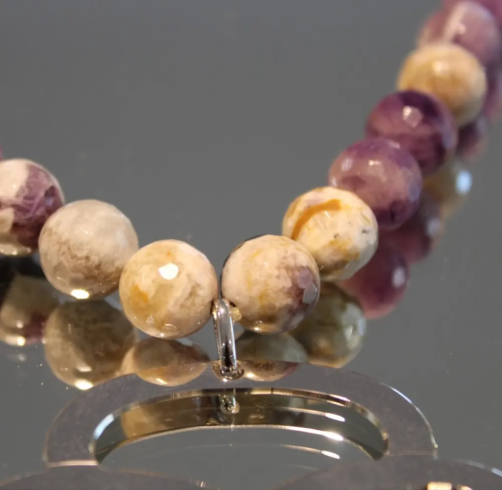Rita&Zia — Sautoir grand modèle XXL avec pierres d’améthyste et symbole de l’infini, vue 5