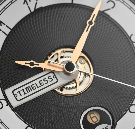 Timeless — automatique black acier et or, vue 3