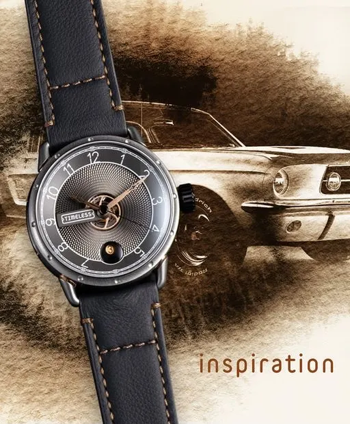 Timeless — automatique black acier et or